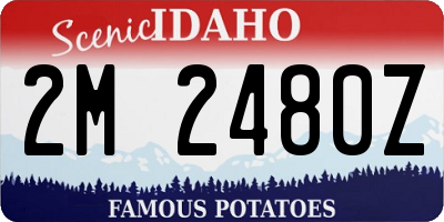 ID license plate 2M2480Z