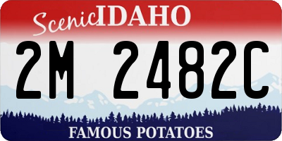 ID license plate 2M2482C