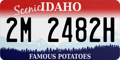 ID license plate 2M2482H