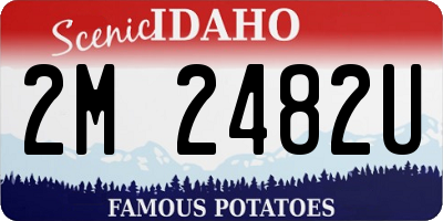 ID license plate 2M2482U