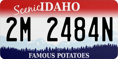 ID license plate 2M2484N