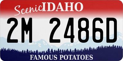 ID license plate 2M2486D