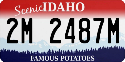 ID license plate 2M2487M