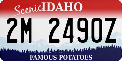 ID license plate 2M2490Z