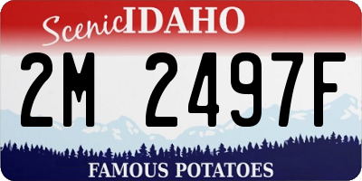 ID license plate 2M2497F