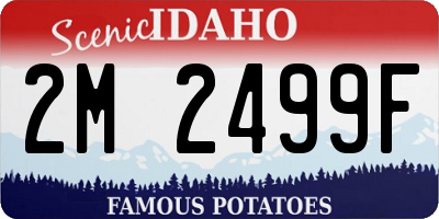ID license plate 2M2499F