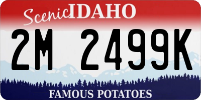 ID license plate 2M2499K
