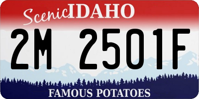 ID license plate 2M2501F