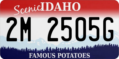 ID license plate 2M2505G