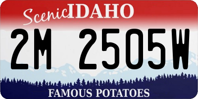 ID license plate 2M2505W