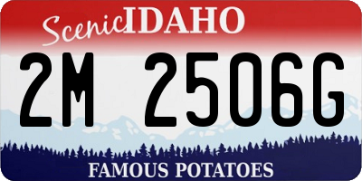 ID license plate 2M2506G