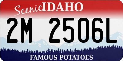 ID license plate 2M2506L