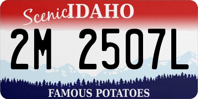 ID license plate 2M2507L