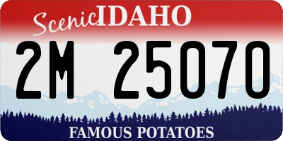 ID license plate 2M2507O