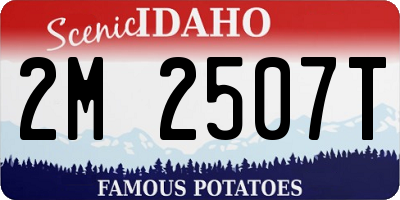 ID license plate 2M2507T