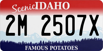 ID license plate 2M2507X