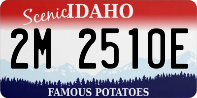 ID license plate 2M2510E