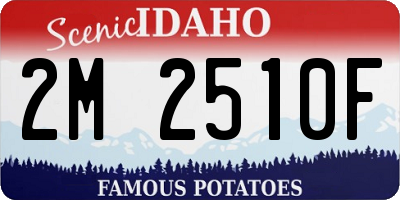 ID license plate 2M2510F
