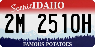 ID license plate 2M2510H