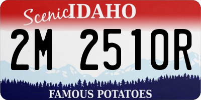 ID license plate 2M2510R