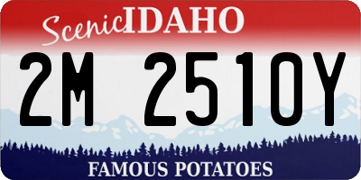 ID license plate 2M2510Y