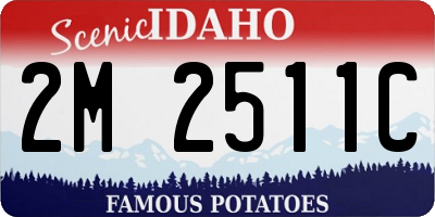 ID license plate 2M2511C