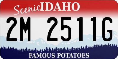 ID license plate 2M2511G