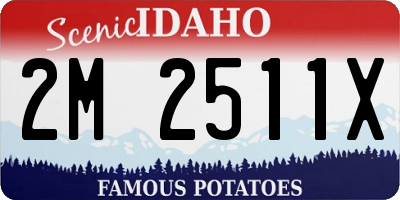 ID license plate 2M2511X