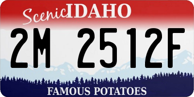 ID license plate 2M2512F