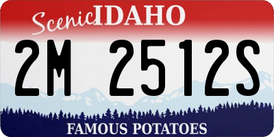ID license plate 2M2512S