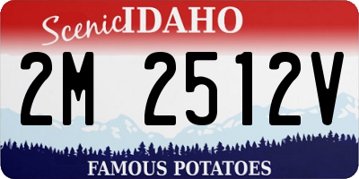 ID license plate 2M2512V
