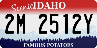 ID license plate 2M2512Y