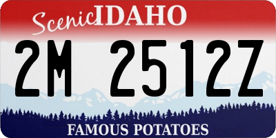 ID license plate 2M2512Z