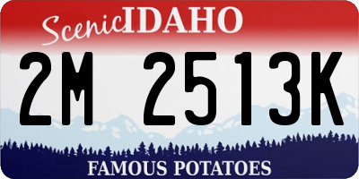 ID license plate 2M2513K