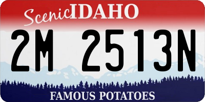 ID license plate 2M2513N