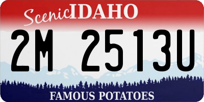 ID license plate 2M2513U