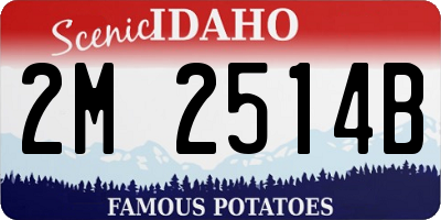 ID license plate 2M2514B