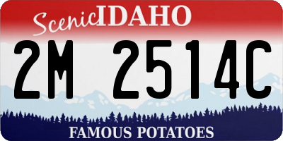 ID license plate 2M2514C