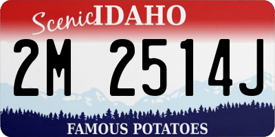 ID license plate 2M2514J