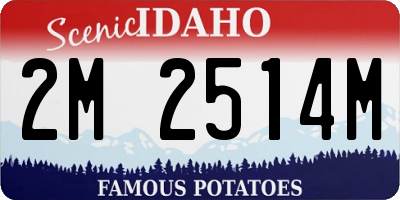 ID license plate 2M2514M