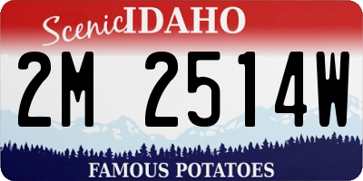 ID license plate 2M2514W