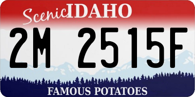 ID license plate 2M2515F