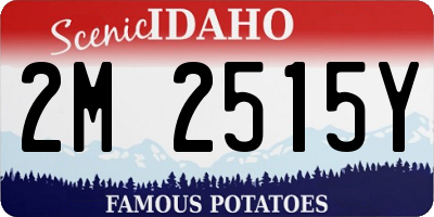 ID license plate 2M2515Y