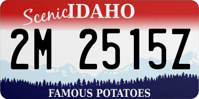 ID license plate 2M2515Z