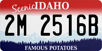 ID license plate 2M2516B