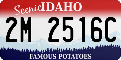 ID license plate 2M2516C
