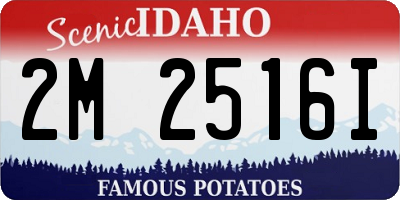 ID license plate 2M2516I