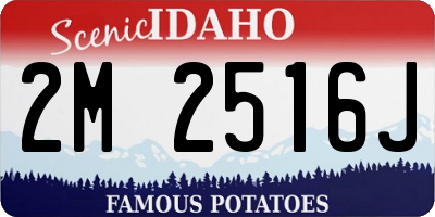ID license plate 2M2516J