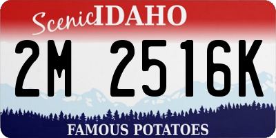 ID license plate 2M2516K