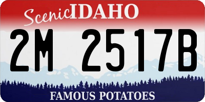 ID license plate 2M2517B